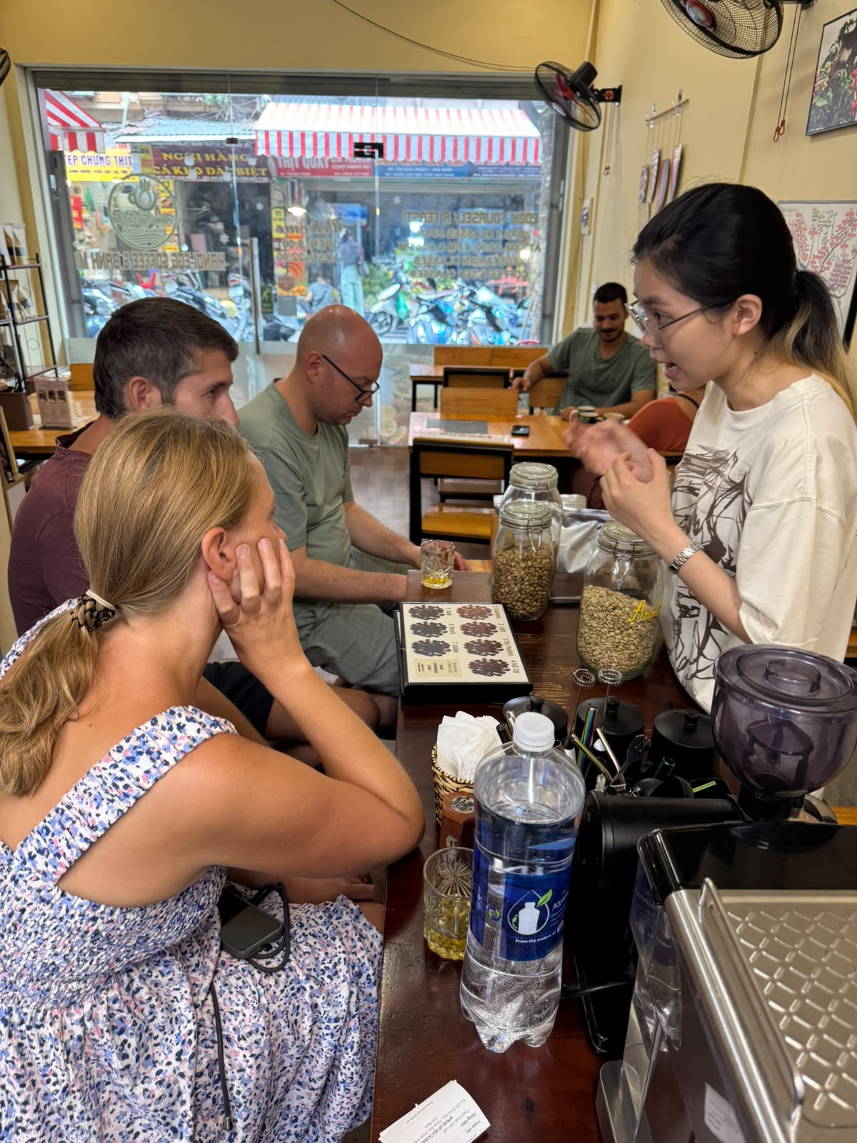 Coffee art making